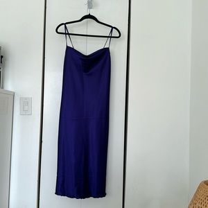 MIDI DEEP PURPLE DRESS / SIZE S / BEBE